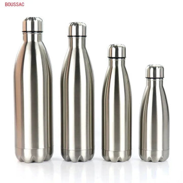 Garrafa térmica a vácuo isolada de aço inoxidável, 350/500/750/1000ml, parede dupla, sem bpa, para garrafas esportivas, meninas