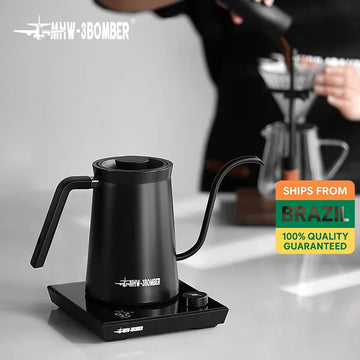 Chaleira elétrica inteligente para café, MHW-3BOMBER, controle preciso de temperatura, chaleiras pescoço de ganso, despeje sobre café, acessórios para barista doméstico